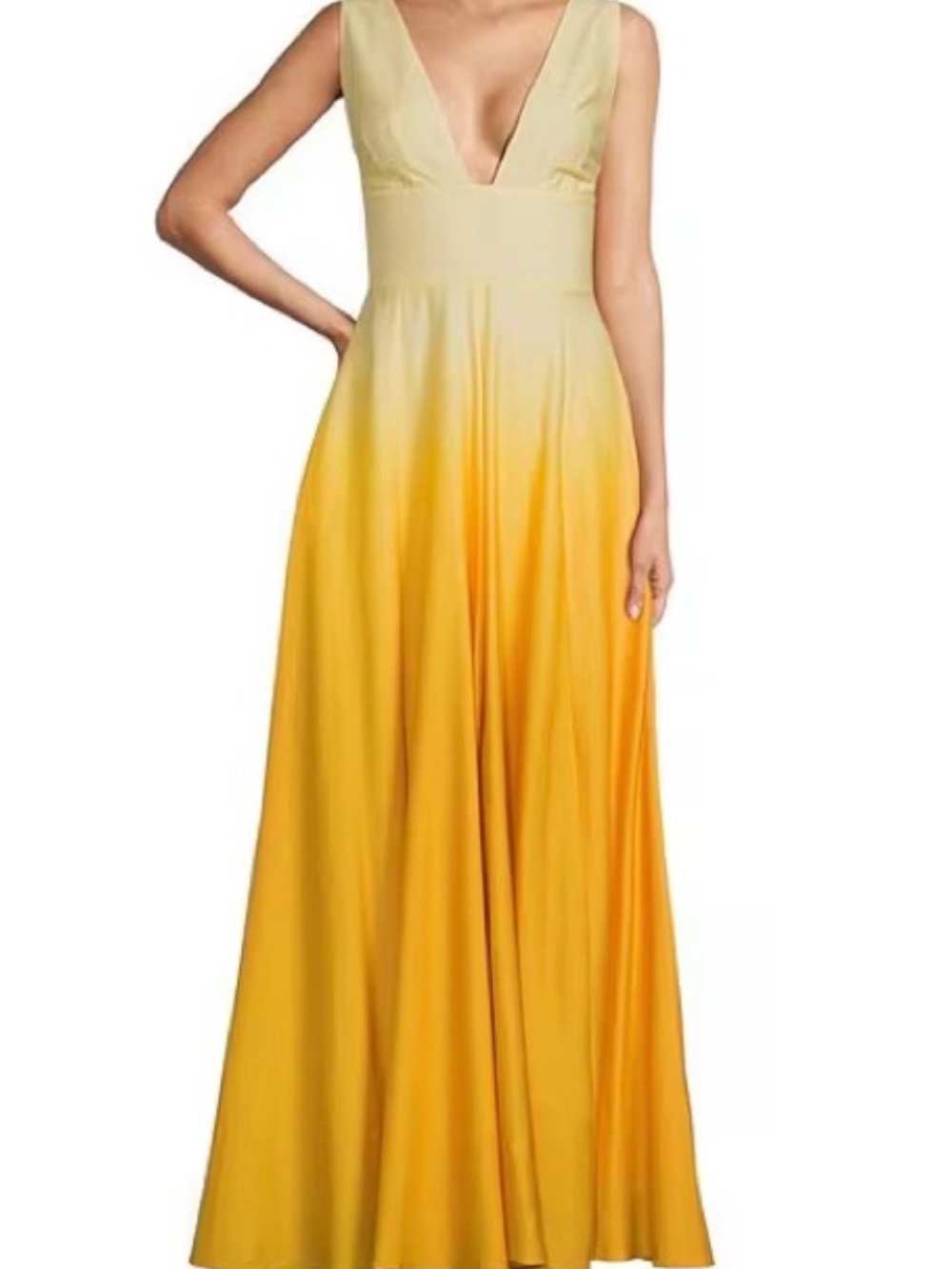 Mg style Antonia melani Maxi Dress in Yellow Size 8Like New - dry cleaned and